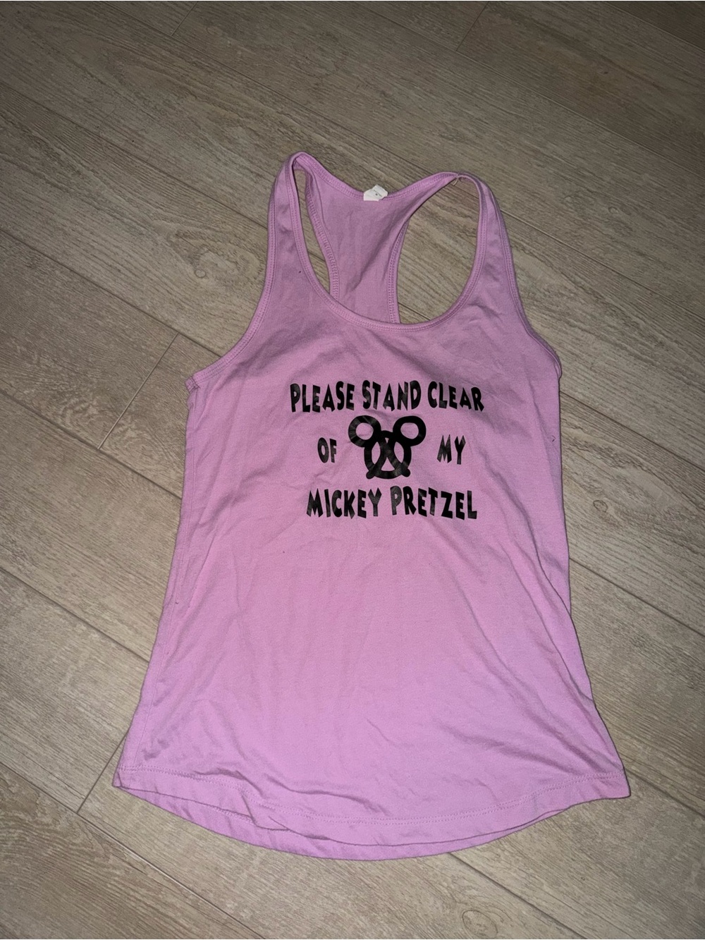 Ideal T Racerback Graphic Tank Top - Mickey Pretzel Print